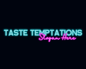 Neon Decoration Wordmark logo design