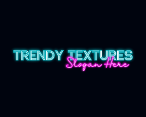 Neon Decoration Wordmark logo design