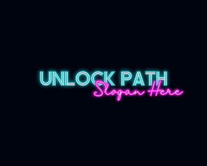 Neon Decoration Wordmark logo design