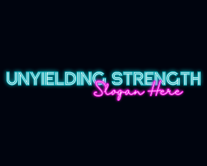 Neon Decoration Wordmark logo design