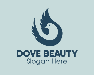 Blue Dove Wings logo design