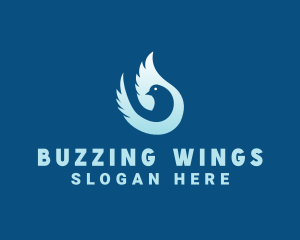 Blue Dove Wings logo design