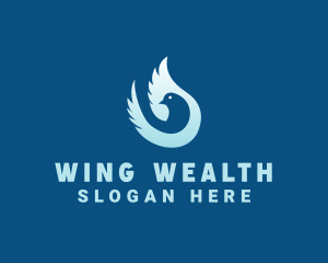 Blue Dove Wings logo design