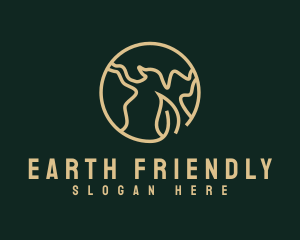 Sustainable Leaf Earth logo design