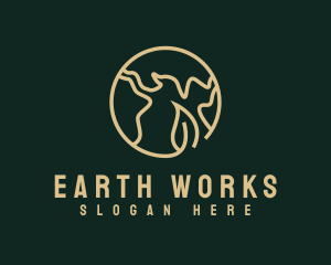 Sustainable Leaf Earth logo design