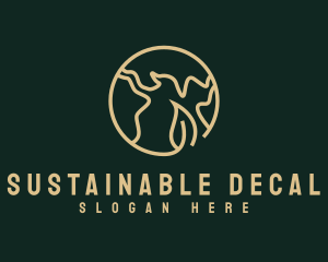 Sustainable Leaf Earth logo design