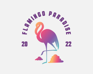 Startup Flamingo Animal logo