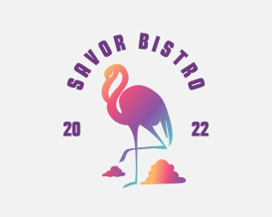 Startup Flamingo Animal logo