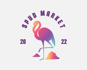 Startup Flamingo Animal logo design