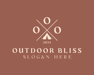 Travel Camping Tent  logo design