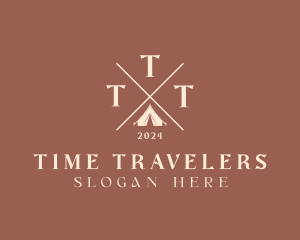 Travel Camping Tent  logo design