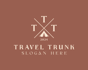 Travel Camping Tent  logo design