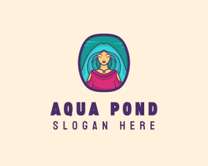 Cartoon Woman Avatar logo design