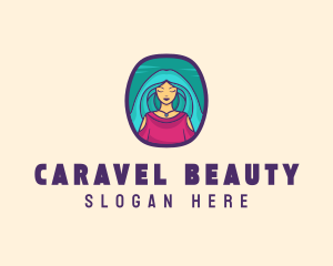 Cartoon Woman Avatar logo design