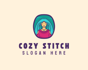 Cartoon Woman Avatar logo design