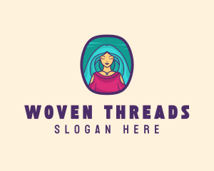 Cartoon Woman Avatar logo design