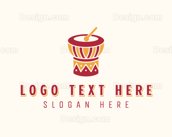 African Djembe Drum Logo