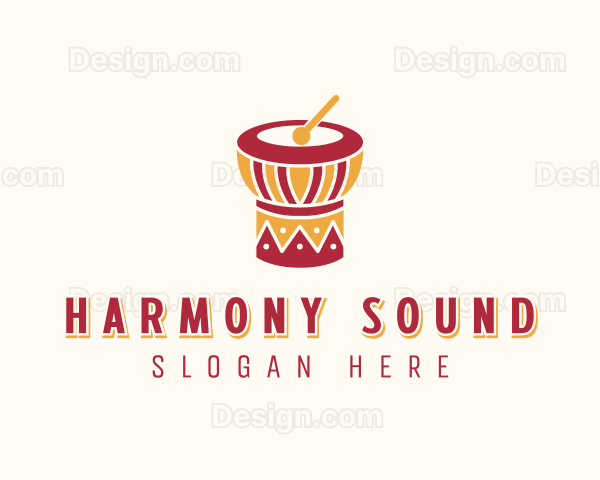 African Djembe Drum Logo