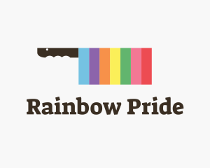 Rainbow Cleaver Knife logo