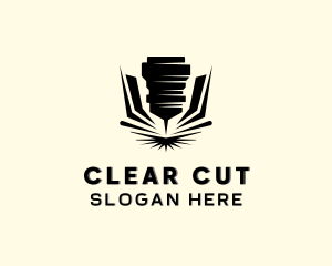 CNC Laser Machinery logo design