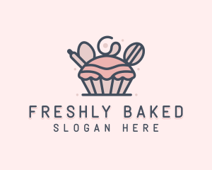 Bakery Confectionery Cupcake logo design