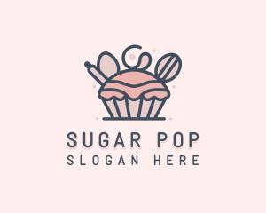 Bakery Confectionery Cupcake logo design