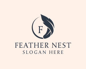 Feather Pen Author logo design