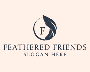 Feather Pen Author logo design