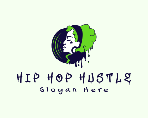 Woman Hip Hop Artist logo design