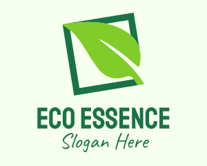 Green Eco Leaf logo design