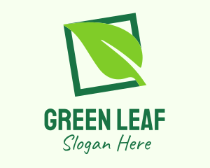 Green Eco Leaf logo design