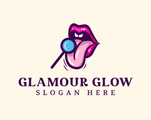 Sweet Lollipop Lips Logo