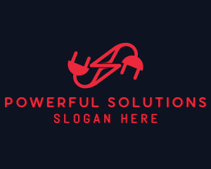 Electrical Socket Power logo design