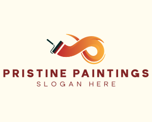 Paint Roller Renovation logo design