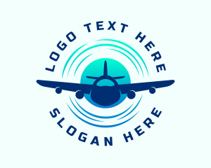 Airplane Travel Transportation Logo