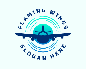 Airplane Travel Transportation logo design