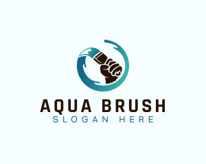 Brush Paint Renovation logo design