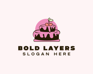 Cherry Layer Cake logo design