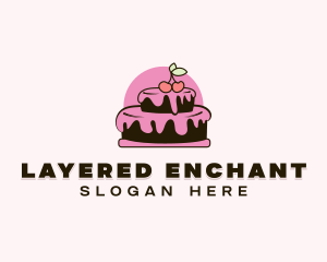 Cherry Layer Cake logo design