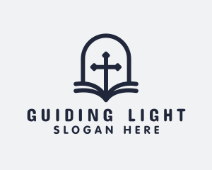 Biblical Christian Cross logo design