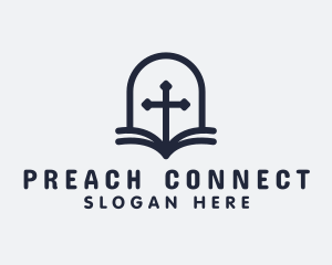 Biblical Christian Cross logo design