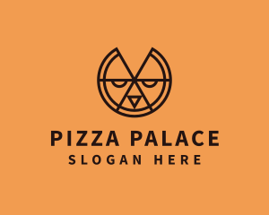 Owl Bird Pizza  logo design