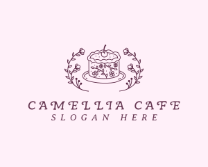 Cake Ornament Cafe logo design