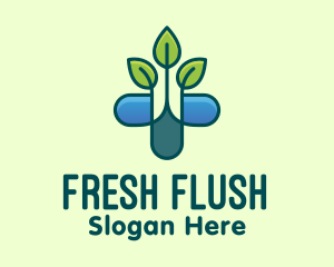 Herbal Medicinal Plant logo design