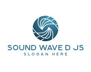 Swirl Waves Agency logo design