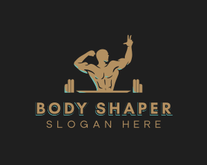 Fitness Muscle Gym logo design