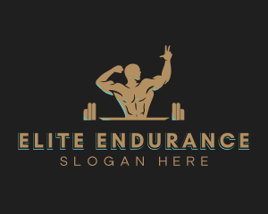 Fitness Muscle Gym logo design