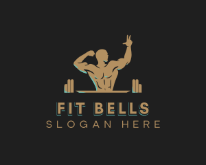 Fitness Muscle Gym logo design