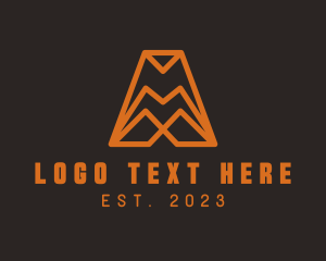 Modern Company Letter A  logo design