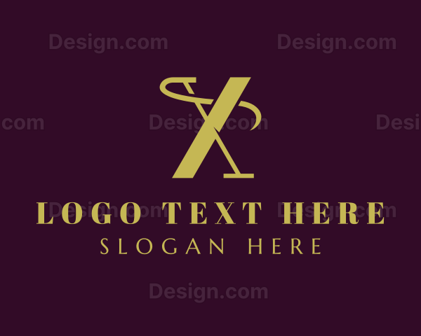 Gold Fashion Tailoring Logo